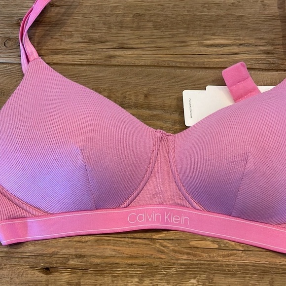 Calvin Klein unlined no wire bralette.  Size S.  NWT - Picture 2 of 8